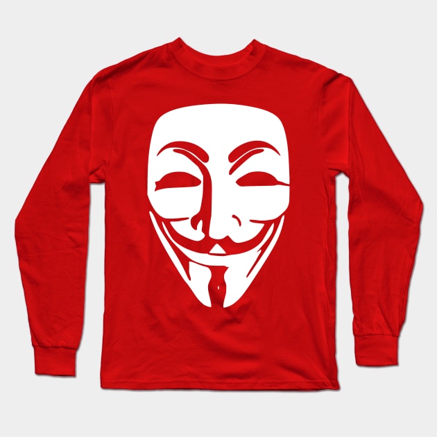 Anonymous (Guy Fawkes Mask) Long Sleeve T-Shirt by truthtopower